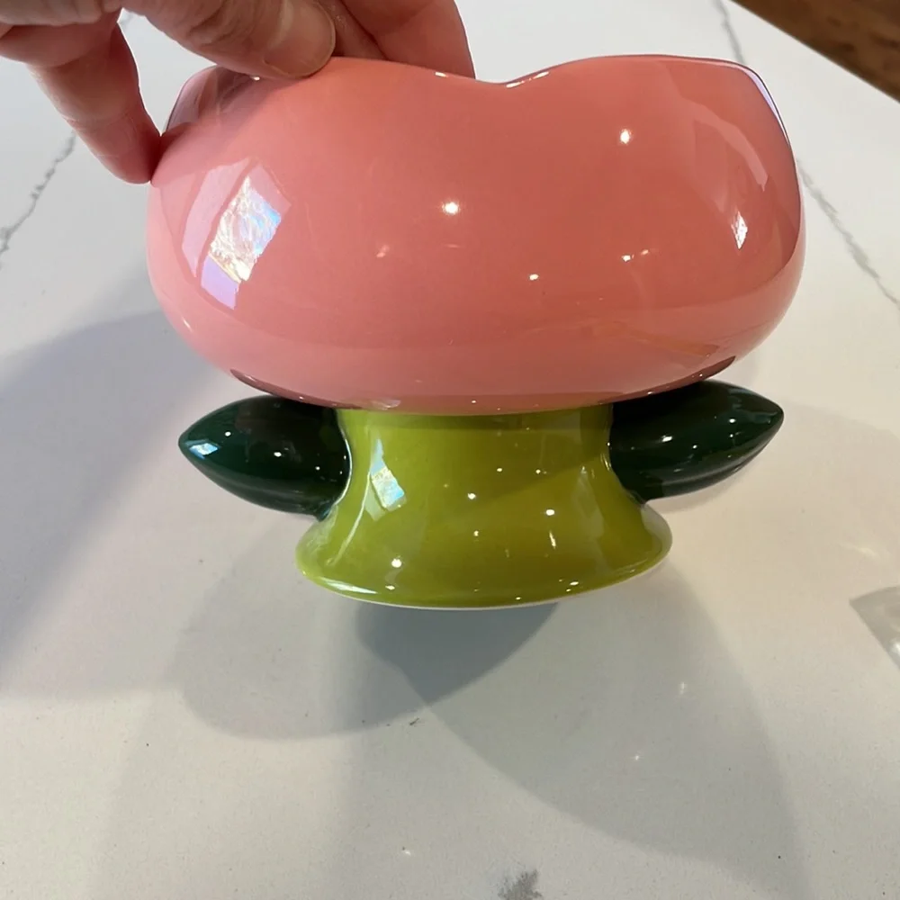 Cat Flower Shape Ceramic Bowl
